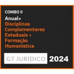 COMBO II - ANUAL (INTENSIVO I + INTENSIVO II) + DISCIPLINAS COMPLEMENTARES ESTADUAIS + FORMAÇÃO HUMANÍSTICA - 2024 (G7 2024)